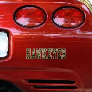    NCAA Iowa Hawkeyes Black Wordmark Car Decal: Sports & Outdoors