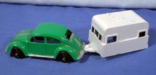 Volkswagen VW Bug ~ Die Cast w/ Trailer Hitch & Box 1960s  