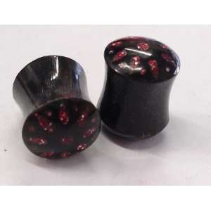  10mm Organic Red Sparkle Plugs (Pair): Everything Else