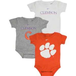   Tigers Nike Newborn/Infant 3 Pack Creeper Set