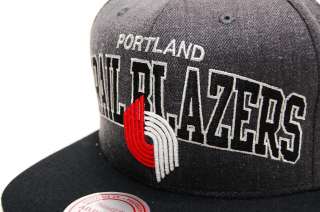 Portland Trailblazers GREY ARCH Snapback Basketball Mitchell & Ness 