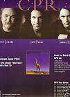 CPR David Crosby 1998 TOUR DATES Promo Poster Ad MINT
