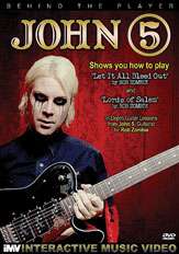 John 5 Behind The Player Guitar DVD NEW  