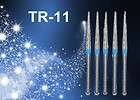 5x Diamond Dental Dentist Bur Bits Drill FG 1.6mm TR 11