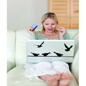   Removable Wall Decals  Birds on a wire and in flight: Home Improvement
