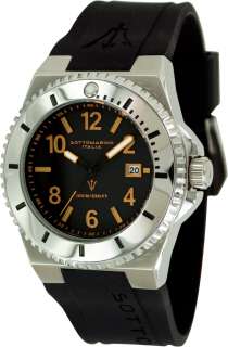 Mens Black Rubber Dive Watch by Sottomarino SM60210 B  
