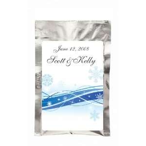 Wedding Favors Snowflake Banner Design Winter Theme Personalized 