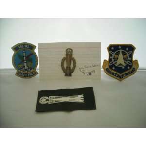  Set of 4 US Air Force Missiler Badges & Patches 