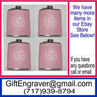 Pink Flasks Personalized Bridesmaid Gifts 0D6  