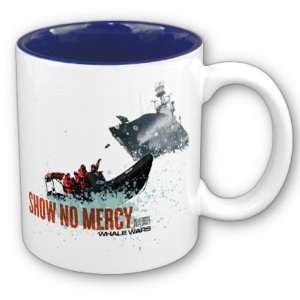  Whale Wars Show No Mercy Two Tone Mug   White/ Blue 
