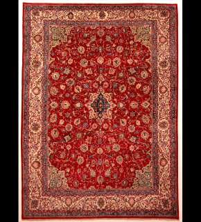 Large Area Rugs Handmade Persian Wool Sarouk 10 x 14  