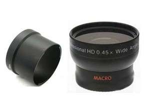 Wide Angle Lens + Tube Adapter for Samsung TL500 EX1 Digital Camera 