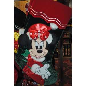  Disney Parks Minnie Mouse Christmas Stocking Bow: Home 