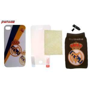 Real Madrid iPhone 4 & 4s Case (Design #2) + 5x Accessories (Pwnage)