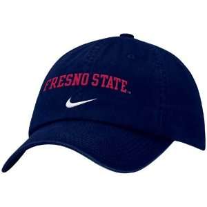  Nike Fresno State Bulldogs Navy Blue Campus Hat: Sports 