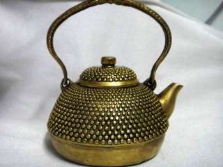 chinese tibet brass teapot.BID IT NOW  