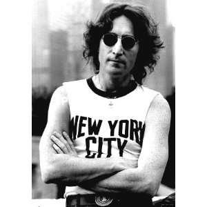   : John Lennon   New York Shirt   Vintage Poster Print: Home & Kitchen