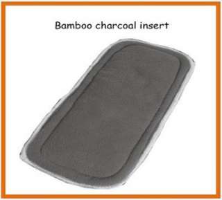 organic bamboo charcoal baby cloth diaper in 100