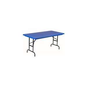  Correll Adjustable Height 30 x 60 Folding Table: Home 