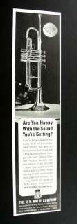 King Symphony Model Trumpet silver bell 1964 print Ad  