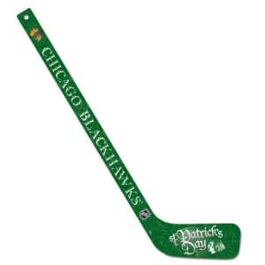  Chicago Blackhawks St. Patricks Day Mini Hockey Stick 