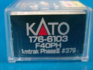 Kato N Scale F40PH Amtrak Locomotive Model Train Passenger Engine 
