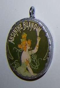 New Steampunk Bohemian Absinthe Poster Necklace Pendant  