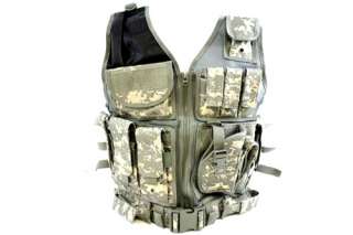 cross draw law enforcement military vest w integrated holster tac belt 