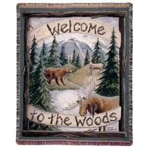  Welcome to the Woods Moose Deer Bear Deluxe Mid Size 