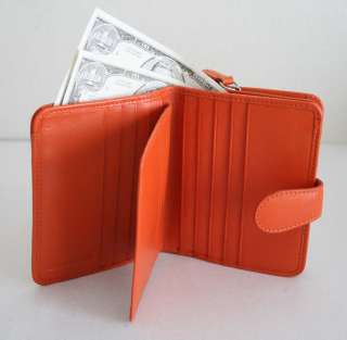 TOP quality SOFT leather Bifold Euro Ladies Wallet ~ Very Cute, RaRe 