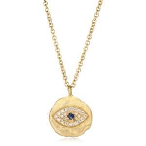  Sara Weinstock Gold Nugget Gold Nugget with Evil Eye 