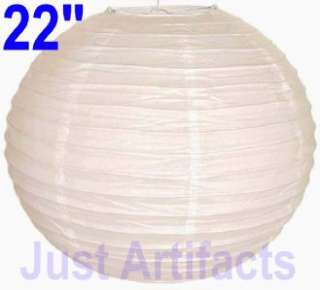 Chinese Japanese Paper Lanterns/Lamps 22 White Color Just Artifacts 
