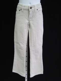TRACTOR JEANS Girls Off White Corduroy Pants Size 7  