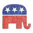 Republican Elephant Mascot Vintage Wash T Shirt Tee GOP  