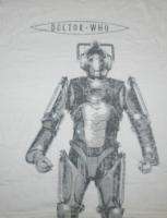 Doctor Who Distressed Style Cyberman Figure T Shirt  