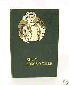 1905 Riley Songs OCheer by James Whitcomb Riley  