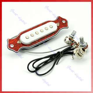 Copper Single Coil Magnetic Acoustic Guitar Pickup Whit  