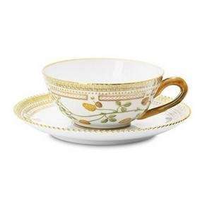  Royal Copenhagen Flora Danica Tea Cup and Saucer: Kitchen 
