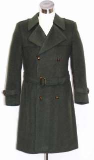 LODEN Men WOOL Austria Hunting Suit Trench Over COAT M  