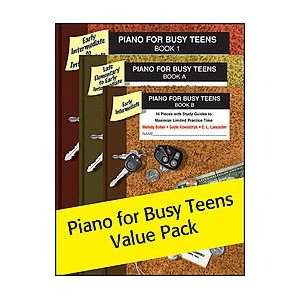  Piano for Busy Teens, A, B, 1 Value Pack Packet Sports 