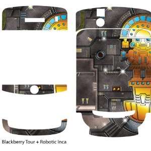   Robotic Inca Design Protective Skin for Blackberry Tour Electronics