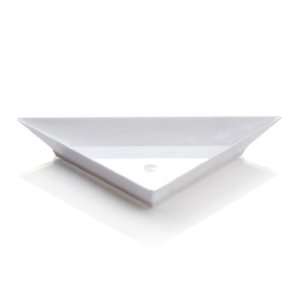 Mini Triangolo Appetizer Plate White, 100 count box 