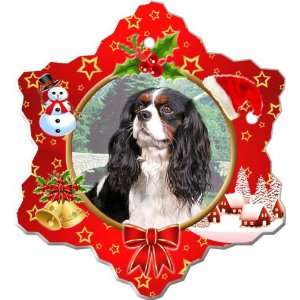  Cavalier King Charles Spaniel Porcelain Holiday Ornament 