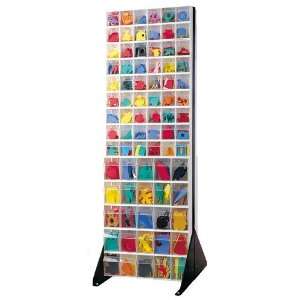 Double Sided Clear Tip Out Tilt Bin Floor Stand   QFS270 158   Display 