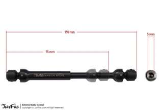 Carbon Steel CVD Universal Shaft(2) for Axial SCX10  