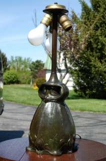 Handel Tiffany style Arts & Crafts Reverse Painted Lamp Limbert 