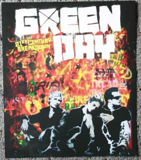 GREEN DAY promotional POSTER flat display 21 Breakdown  
