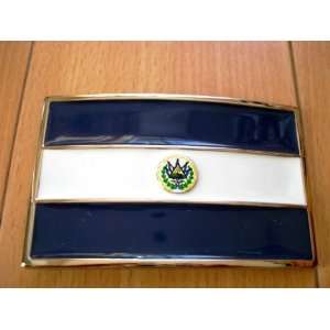  El Salvador Flag Belt Buckle New Blue White Latin: Beauty