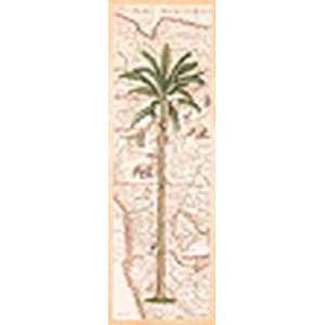  Debra Lake Palm Trees On Map I 11.75x36 Poster Print