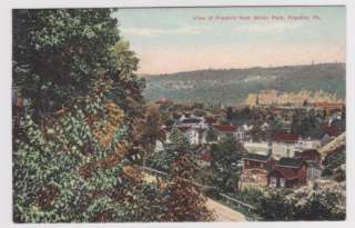 OLD AERIAL VIEW OF FRANKLIN PA FROM MILLER PARK  
